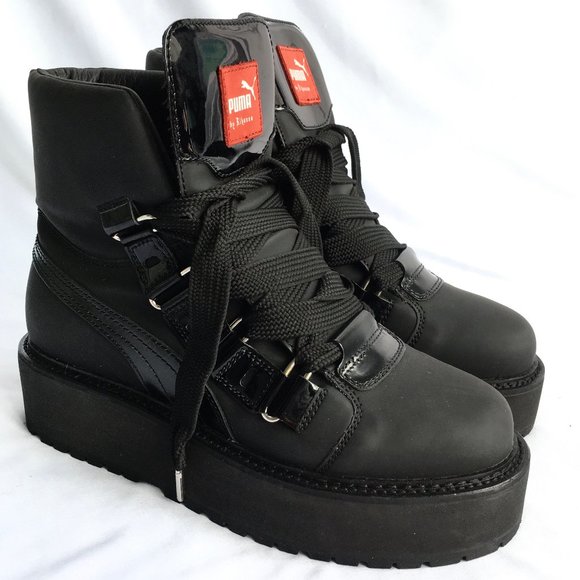 fenty platform sneaker boots
